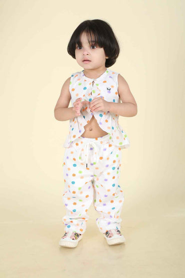Sleeveless Baby Nightwear Two-Piece