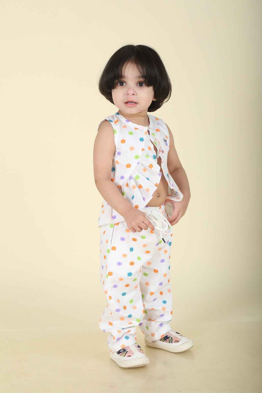 Sleeveless Baby Nightwear Two-Piece