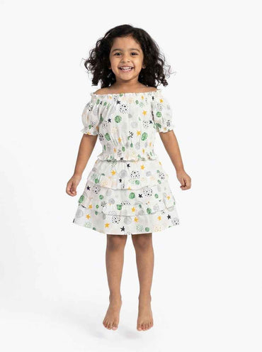 Cosmic Whimsy Tiered Skirt