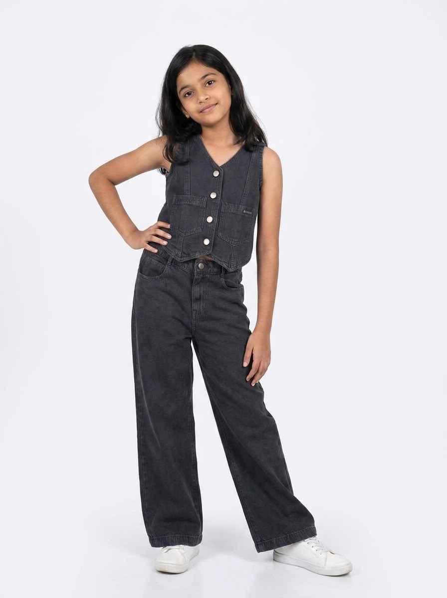Bow Denim Co-ord Set