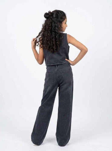 Bow Denim Co-ord Set