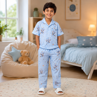 Space Bear Short Sleeve Pajama Set
