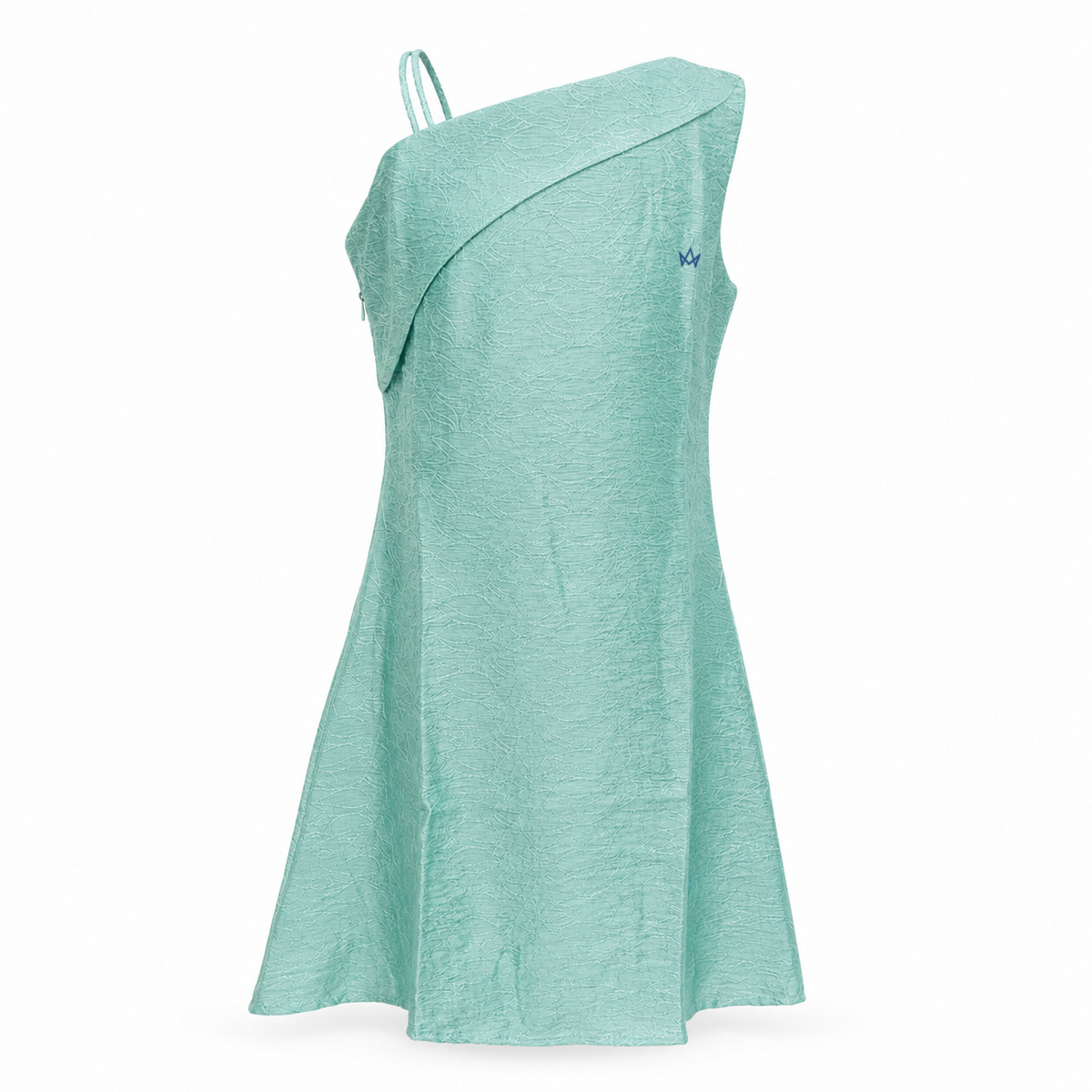 Sage Whisper Asymmetric A-Line Dress