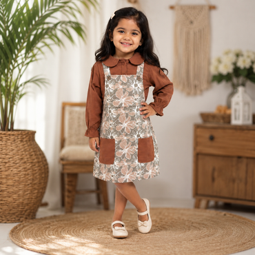 Top With Pinafore Set