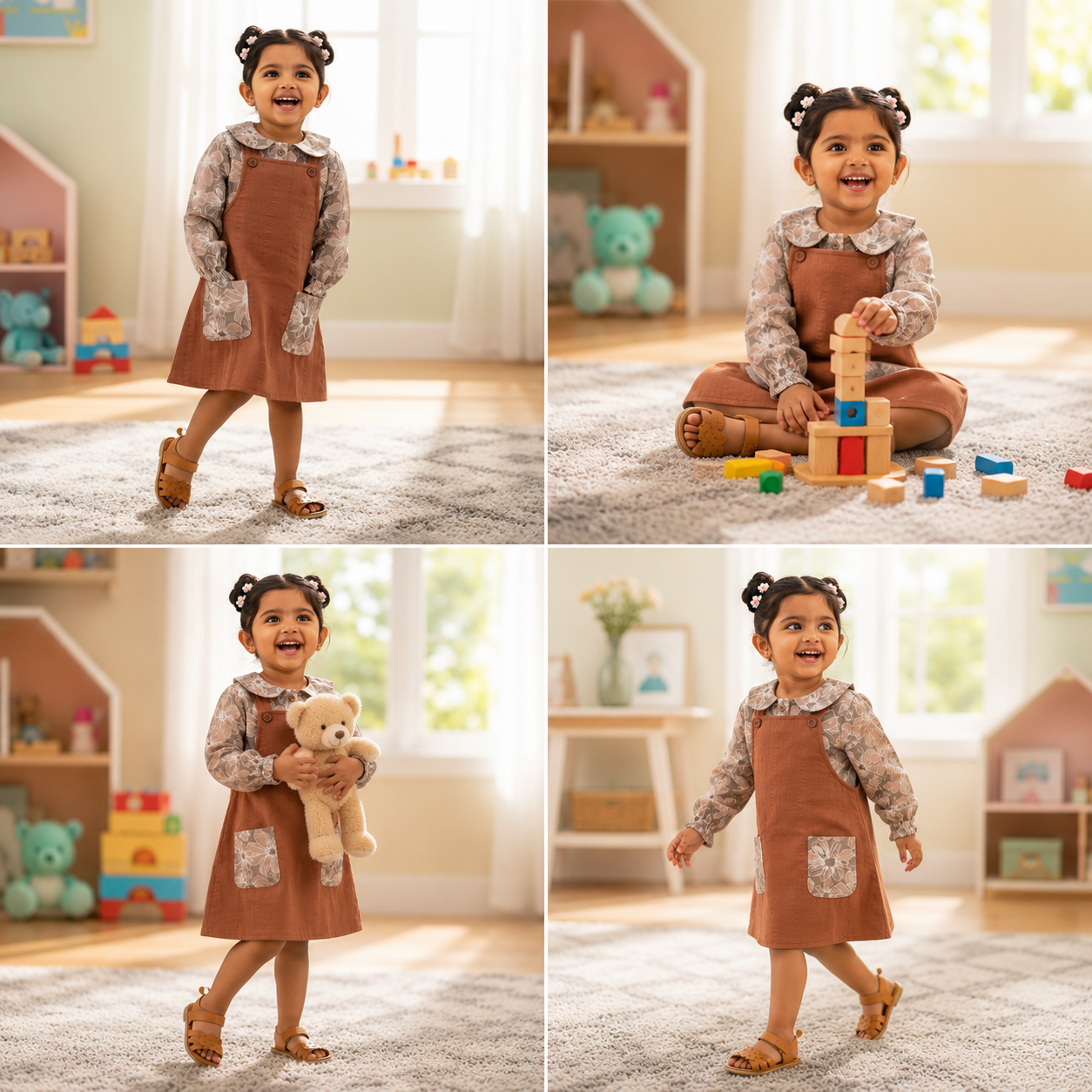 Top with Pinafore Set