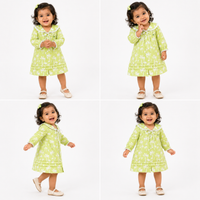 Sailor collared front open frock