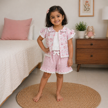 Printed Shirt & shorts set