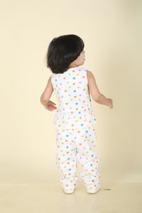 Sleeveless baby nightwear-Two-piece