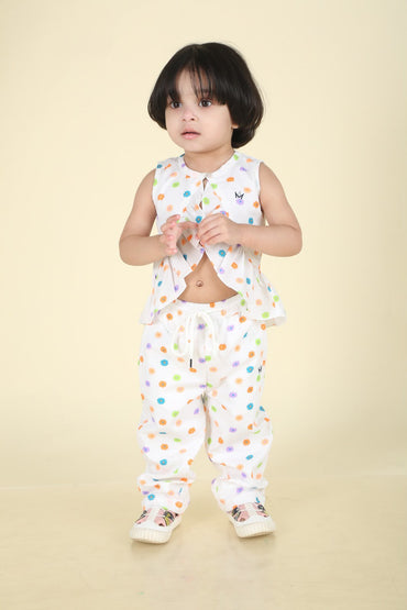 Sleeveless Baby Nightwear Two-Piece