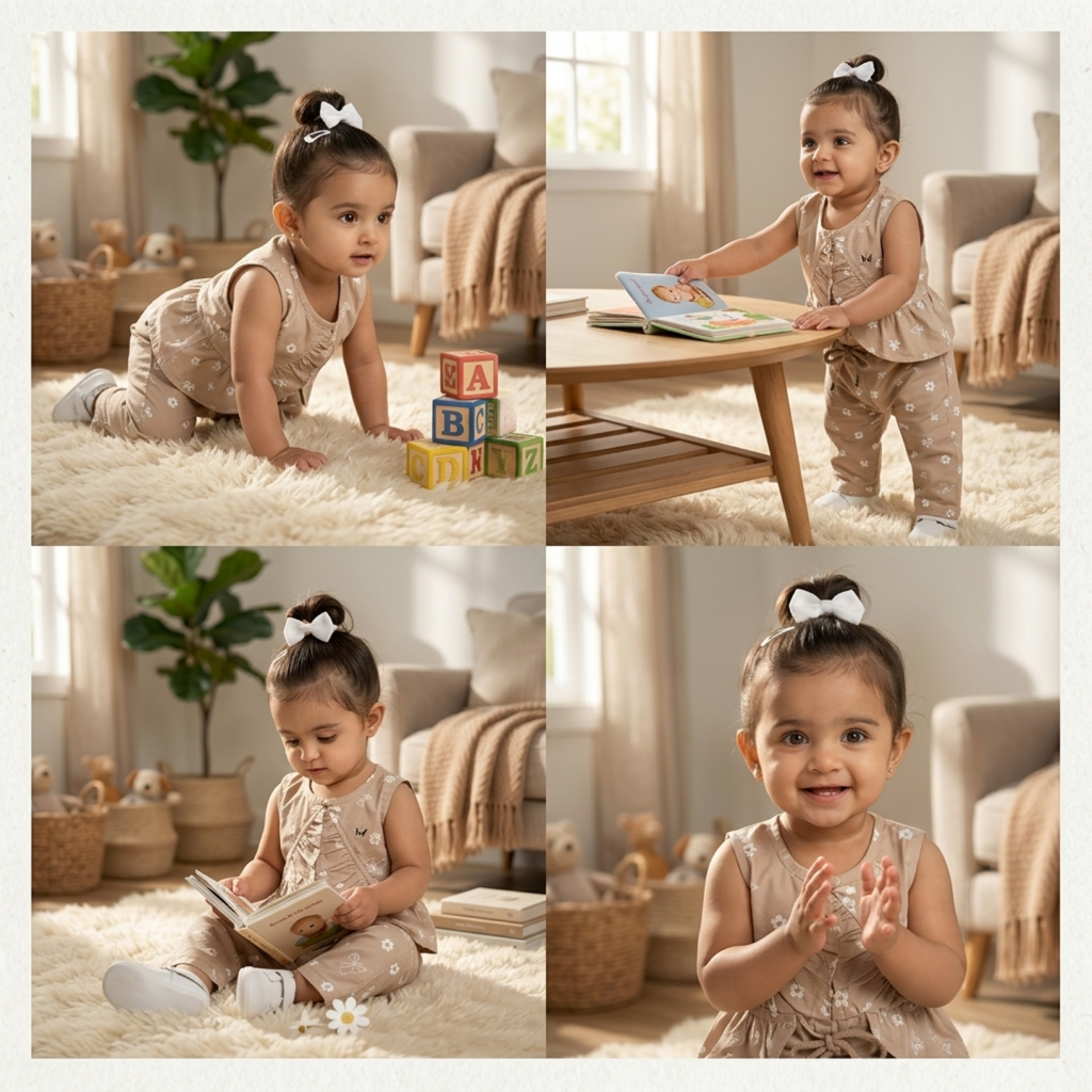 Sleeveless baby nightwear-Two-piece