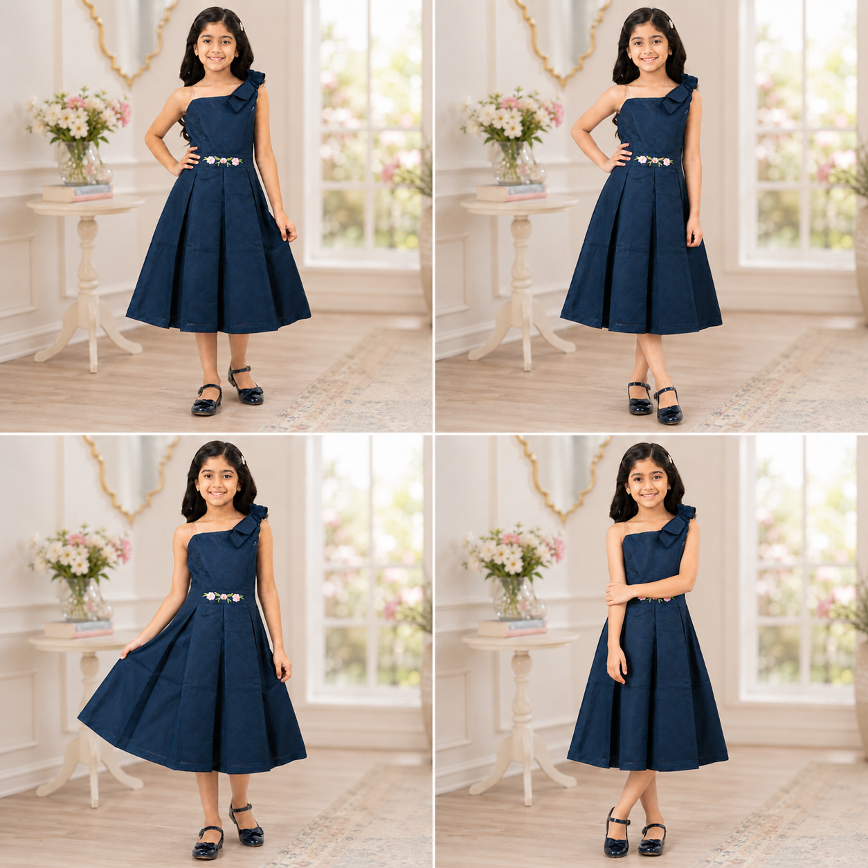 One shoulder frock-One piece