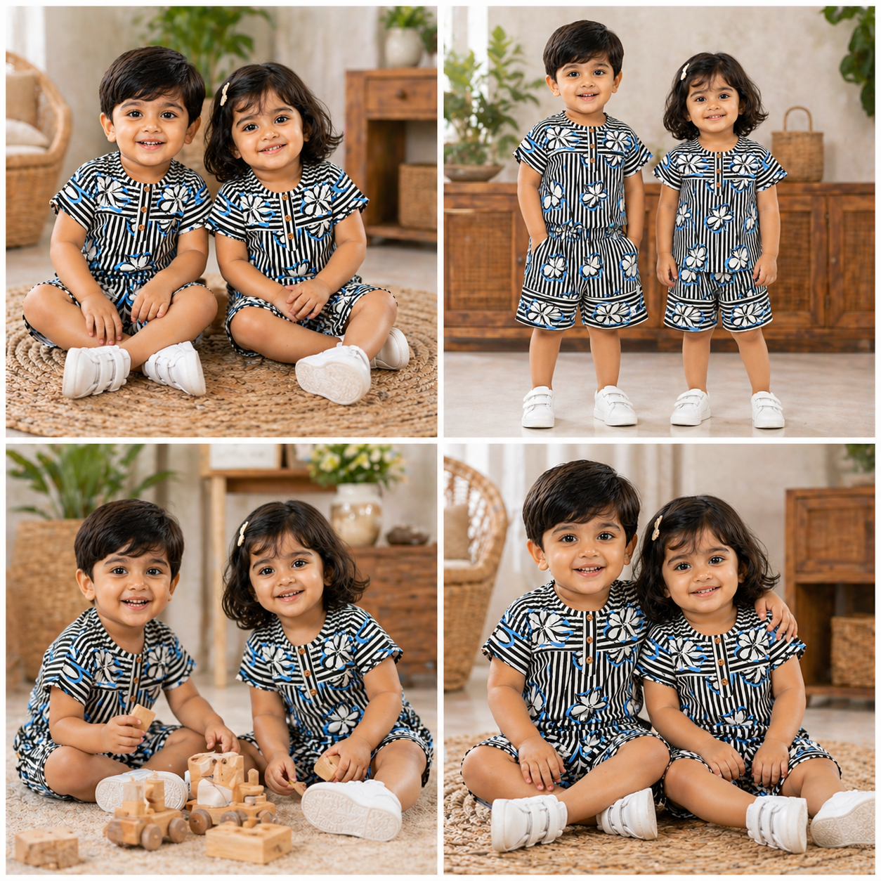 Unisex kids nightwear set-Two-piece
