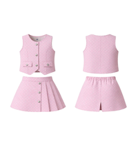 Vest & A-line skirt-Two piece