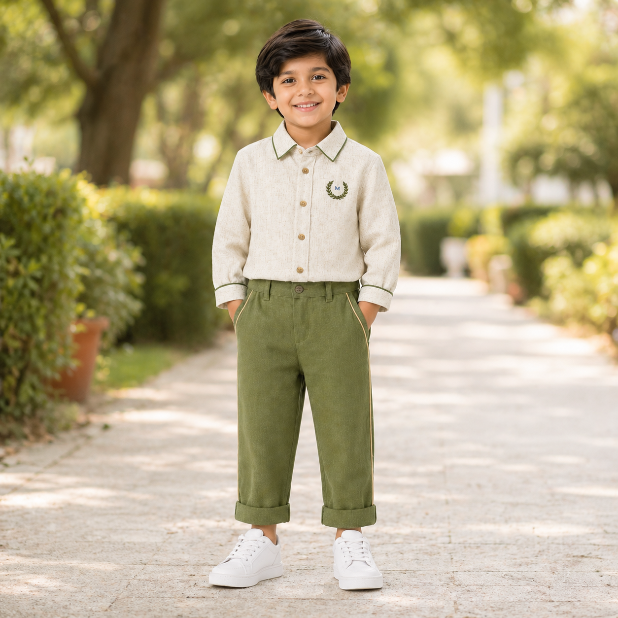 Little Explorer Linen Trouser