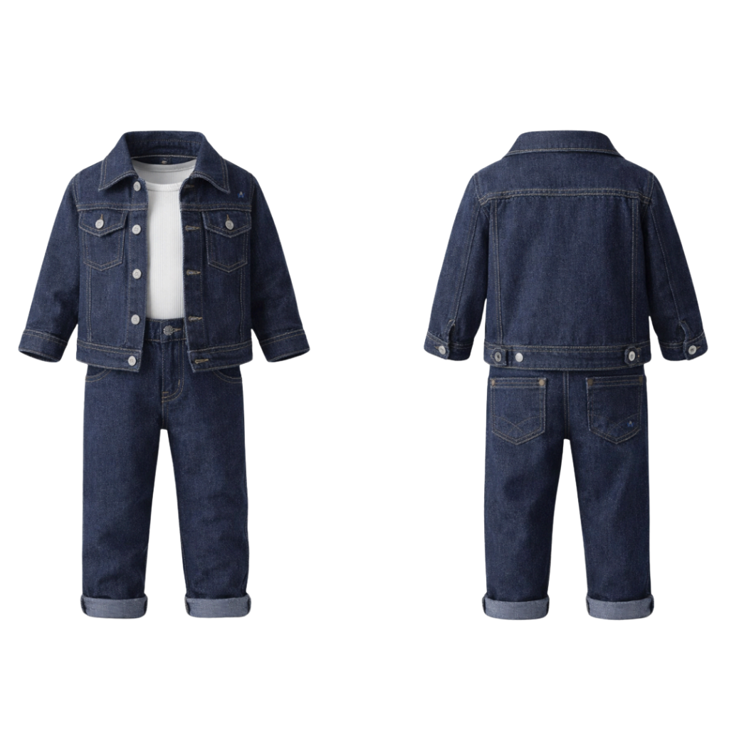 Indigo Heritage Denim Unisex Co-Ord Set