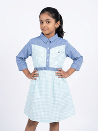 Two-Tone Utility-Style Dress