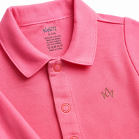 Monochromatic Collared Polo Romper