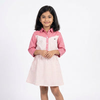 Two-Tone Utility-Style Dress