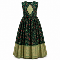 Girls Sleeveless Ethnic Gown One-piece