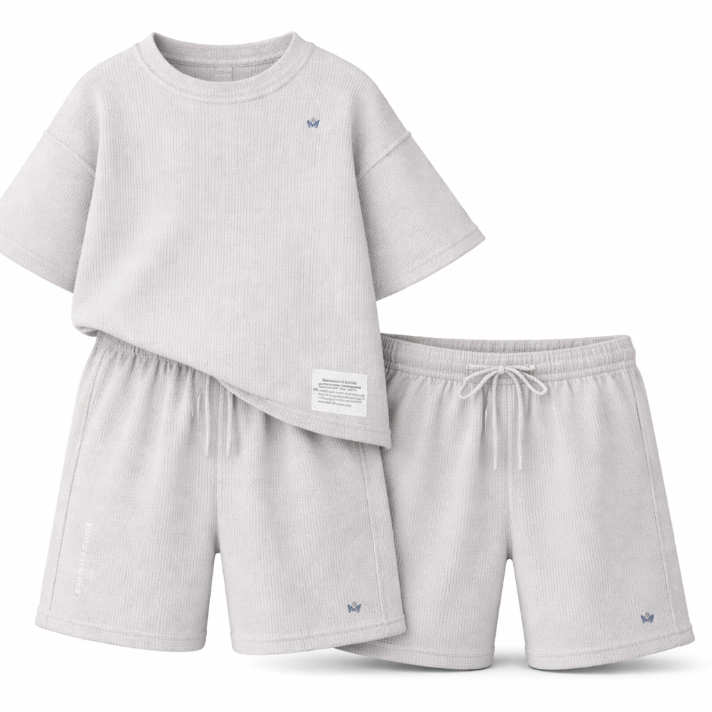Boys Knit co-ord set (Grey)