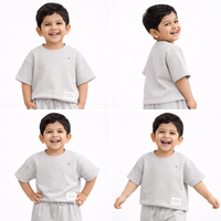 Boys Knit co-ord set (Grey)