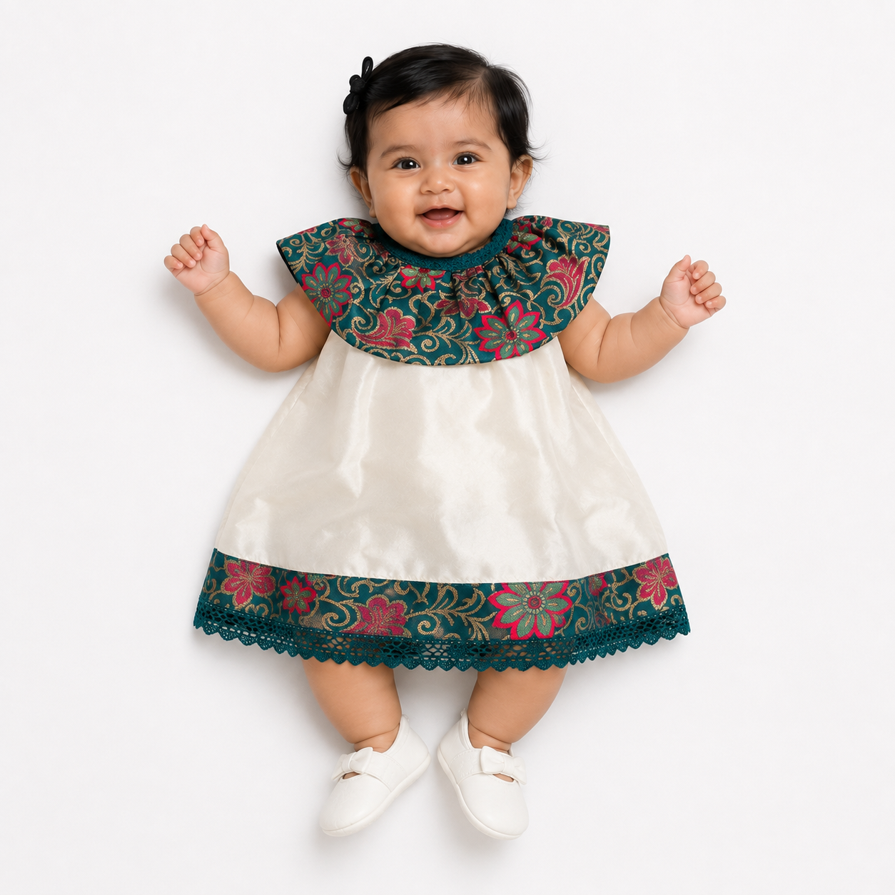 Newborn Ruffle Collar Dress - KinderMox