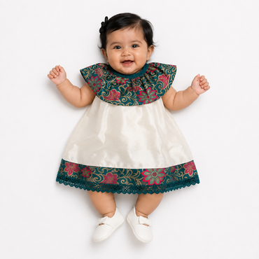 Newborn Ruffle Collar Dress - KinderMox