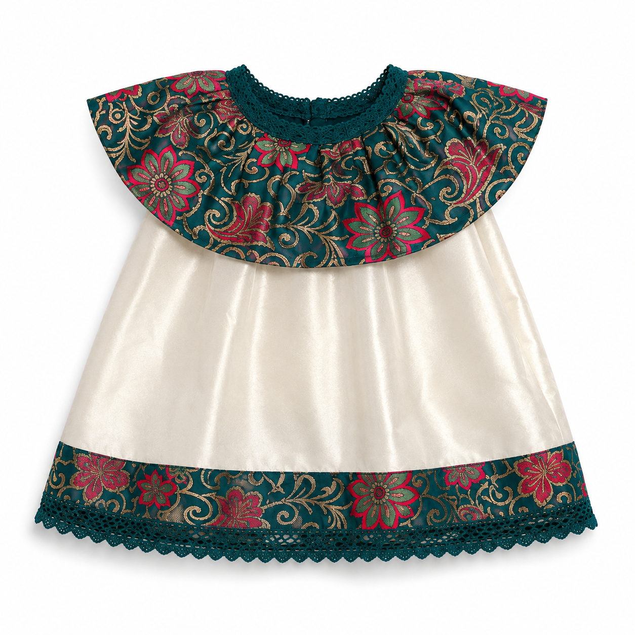 Newborn Ruffle Collar Dress - KinderMox