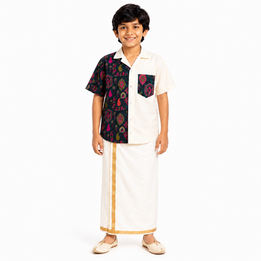 Heritage Half Panel Shirt - Kinder Mòx