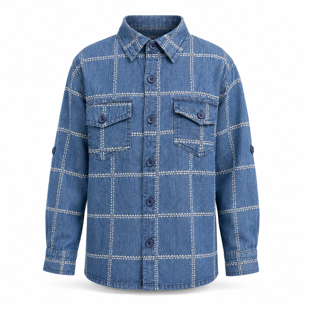 Sky Check Denim Jacket