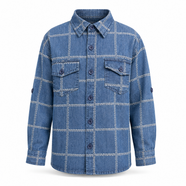 Sky Check Denim Jacket
