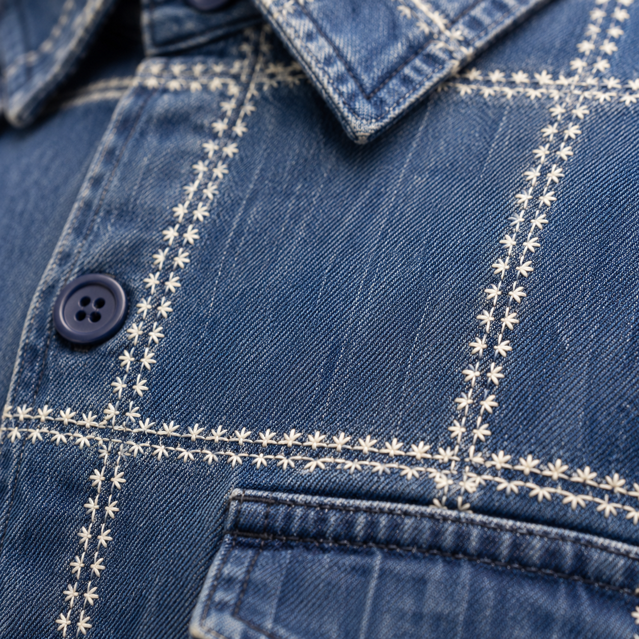 Sky Check Denim Jacket