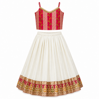 Onam Pink Lehenga Set