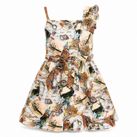 Vintage Postcard Fill Dress