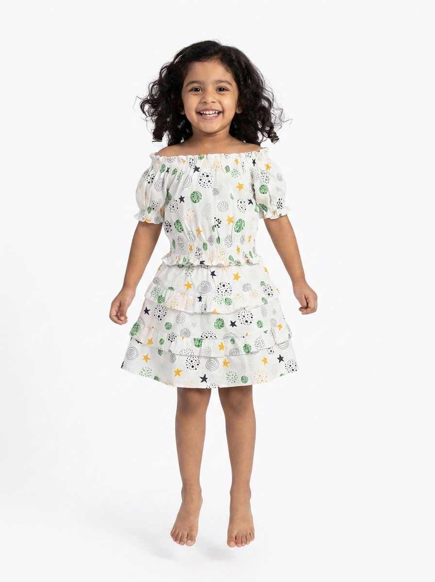 Cosmic Whimsy Tiered Skirt
