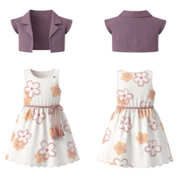 Foral bloom Layered Bolero Dress Set