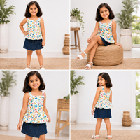 Floral Bow Peplum Top