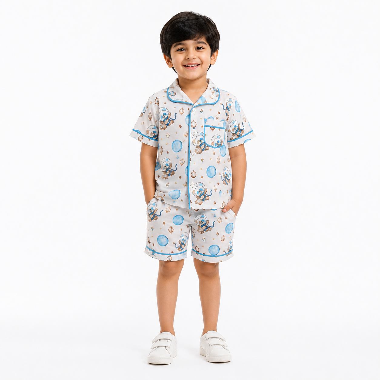 Space Panda Short Pyjama Set