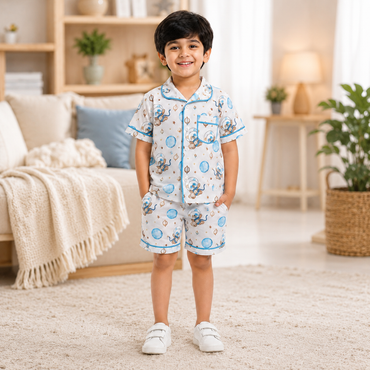 Space Panda Short Pyjama Set