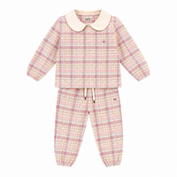 Pastel Plaid Peter Pan Lounge Set