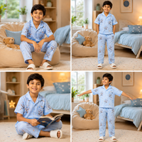 Space Bear Short Sleeve Pajama Set
