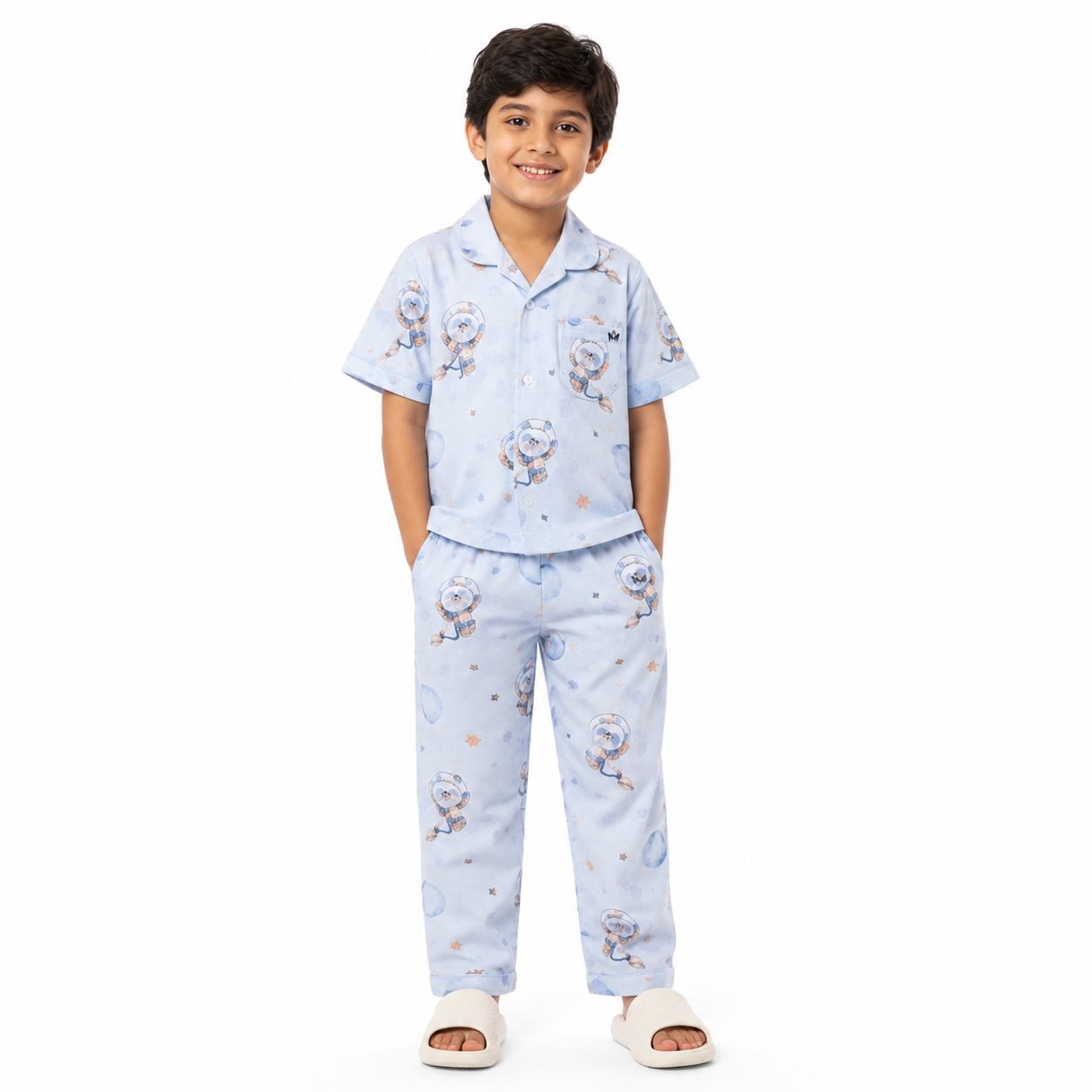 Space Bear Short Sleeve Pajama Set