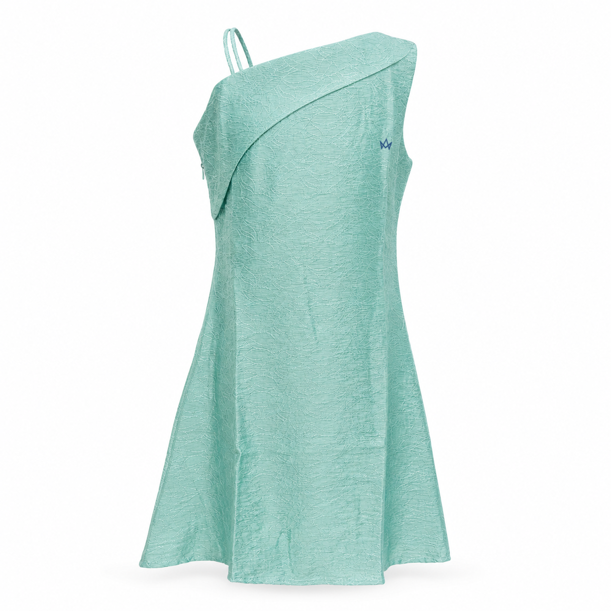 Sage Whisper Asymmetric A-Line Dress