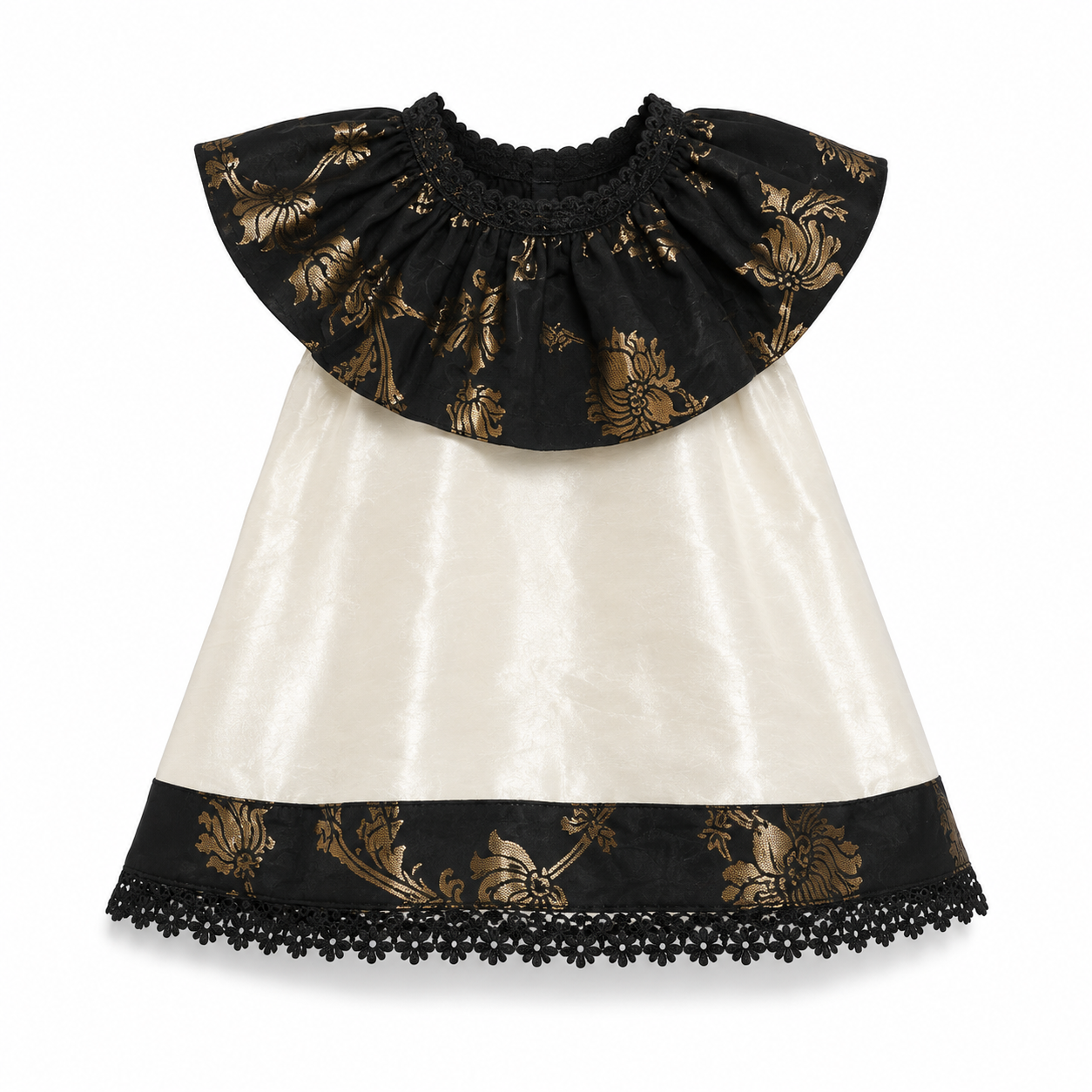 Newborn Ruffle Collar Dress - KinderMox