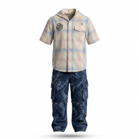 No Rules Club Convertible Cargo Denim Set