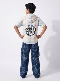 No Rules Club Convertible Cargo Denim Set