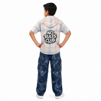 No Rules Club Convertible Cargo Denim Set