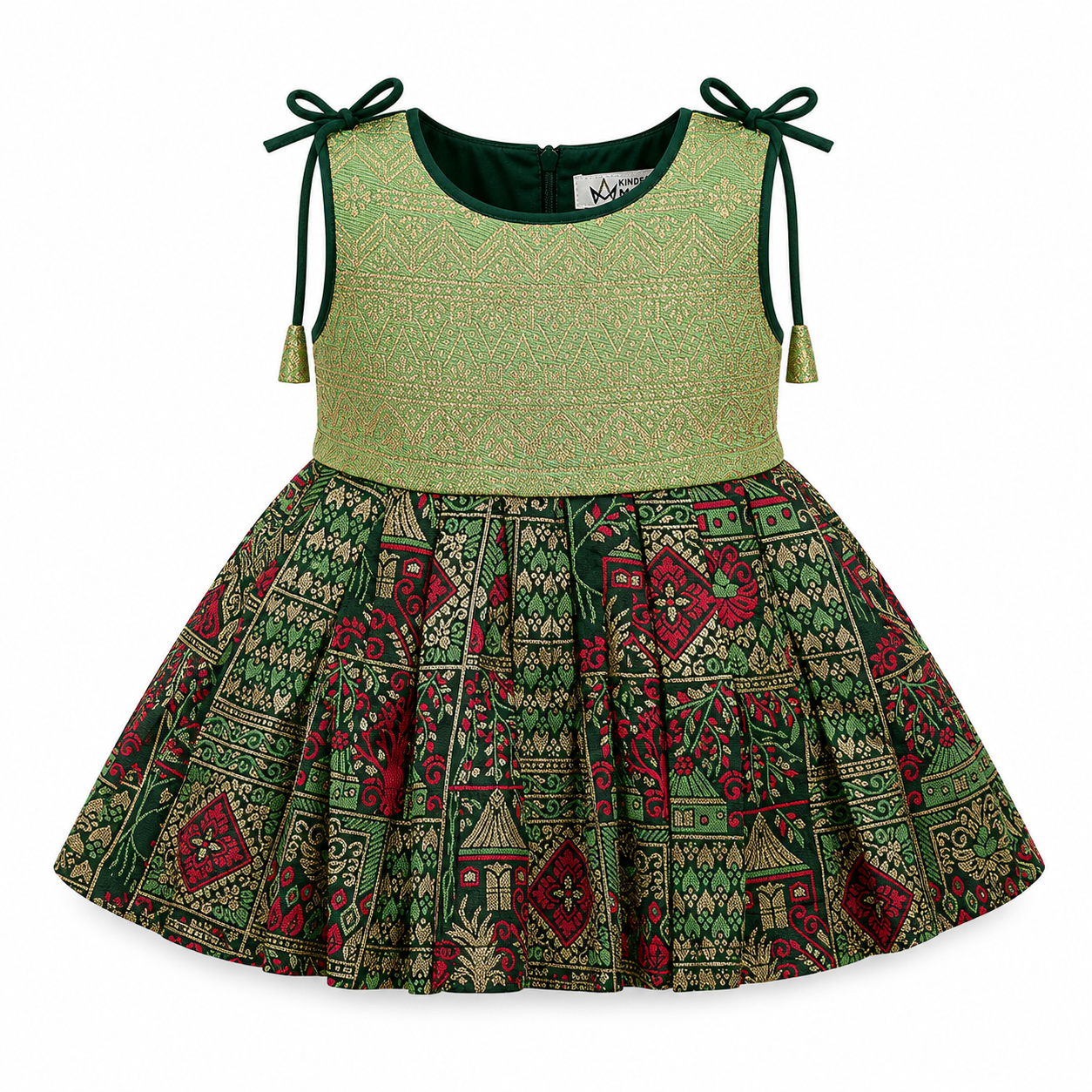 Fusion Ethinic Dress With Coordinate Headband