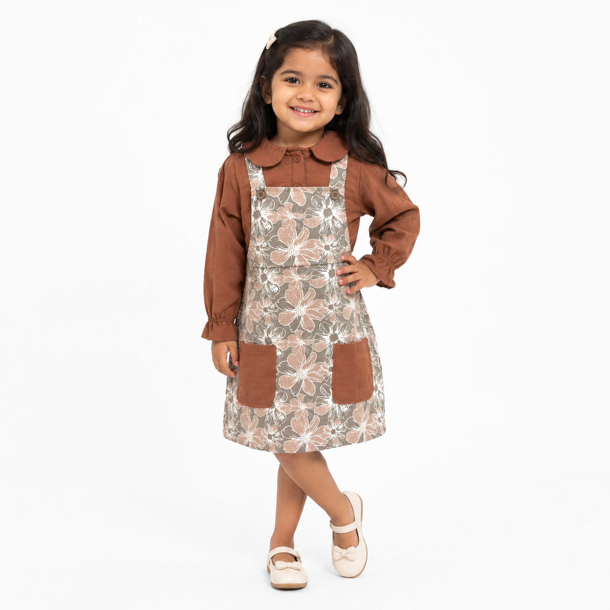 Top With Pinafore Set