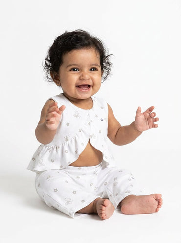 Sleeveless Baby Nightwear Two-Piece